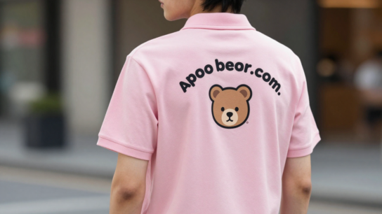 pink polo shirt