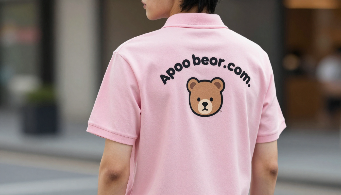 pink polo shirt