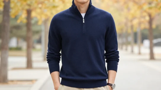 Men's Quarter Zip Sweater