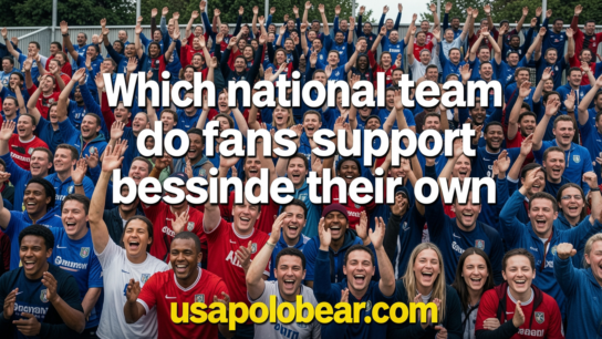 Which national team do fans support besides their own