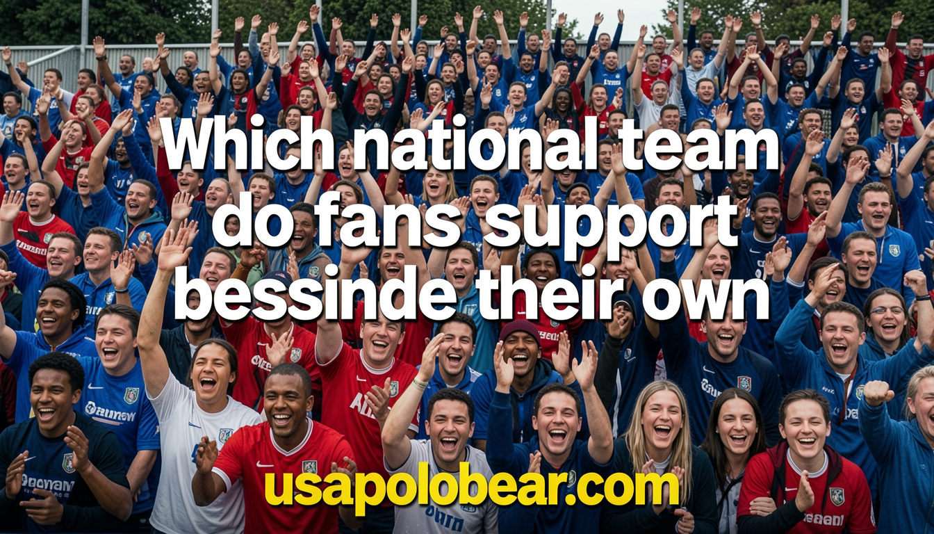Which national team do fans support besides their own