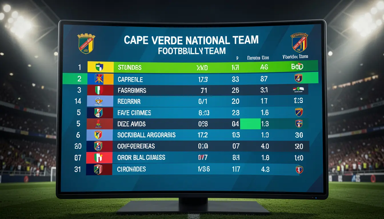 Cape Verde National Football Team Standings