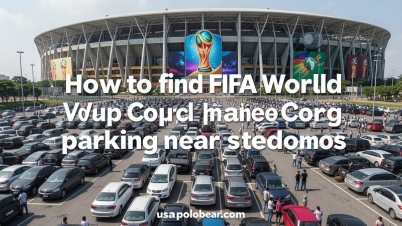 How to Find FIFA World Cup Parking Near Stadiums Fast in 2026