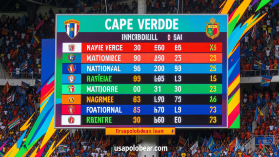 Cape Verde National Team Standings