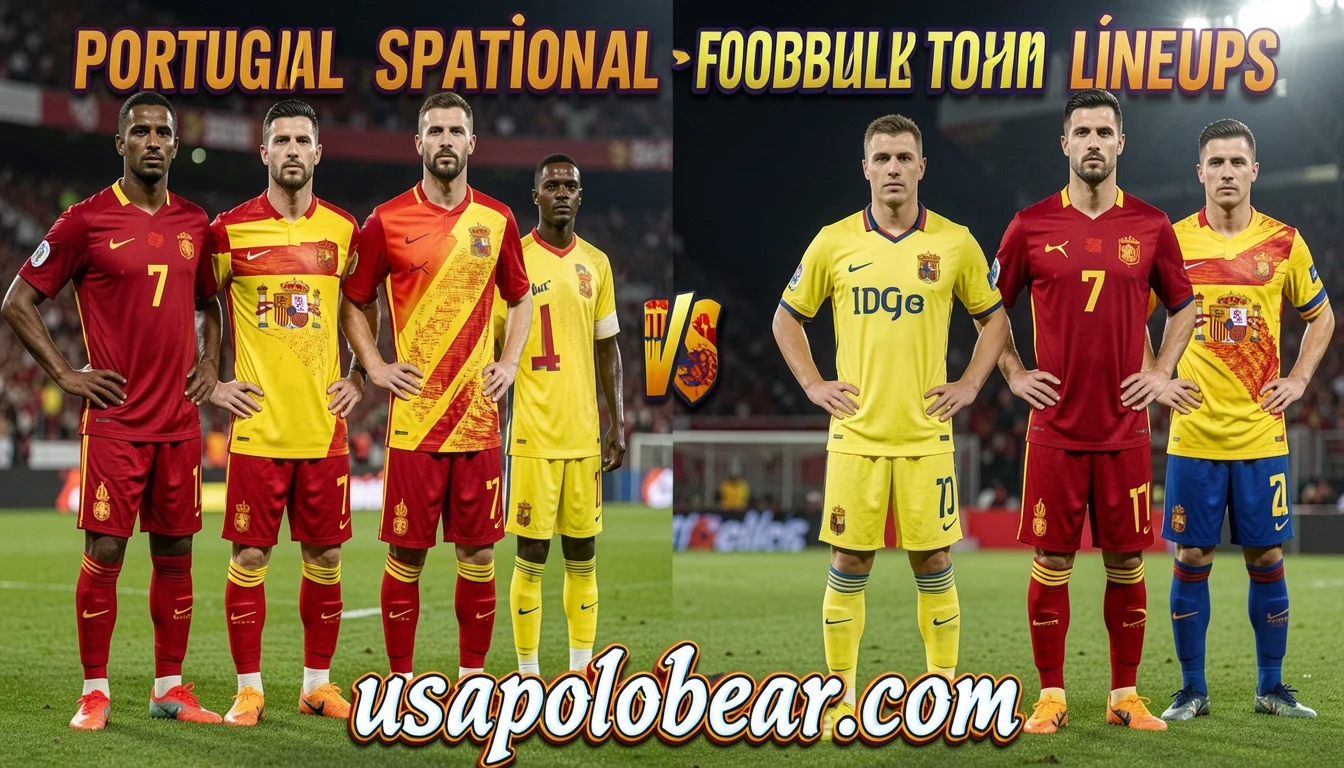 portugal national football team vs spain national football team lineups