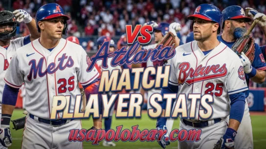 mets vs atlanta braves match player stats
