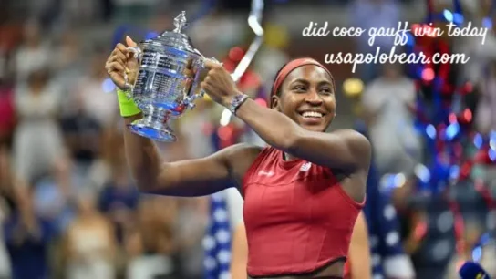 did coco gauff win today