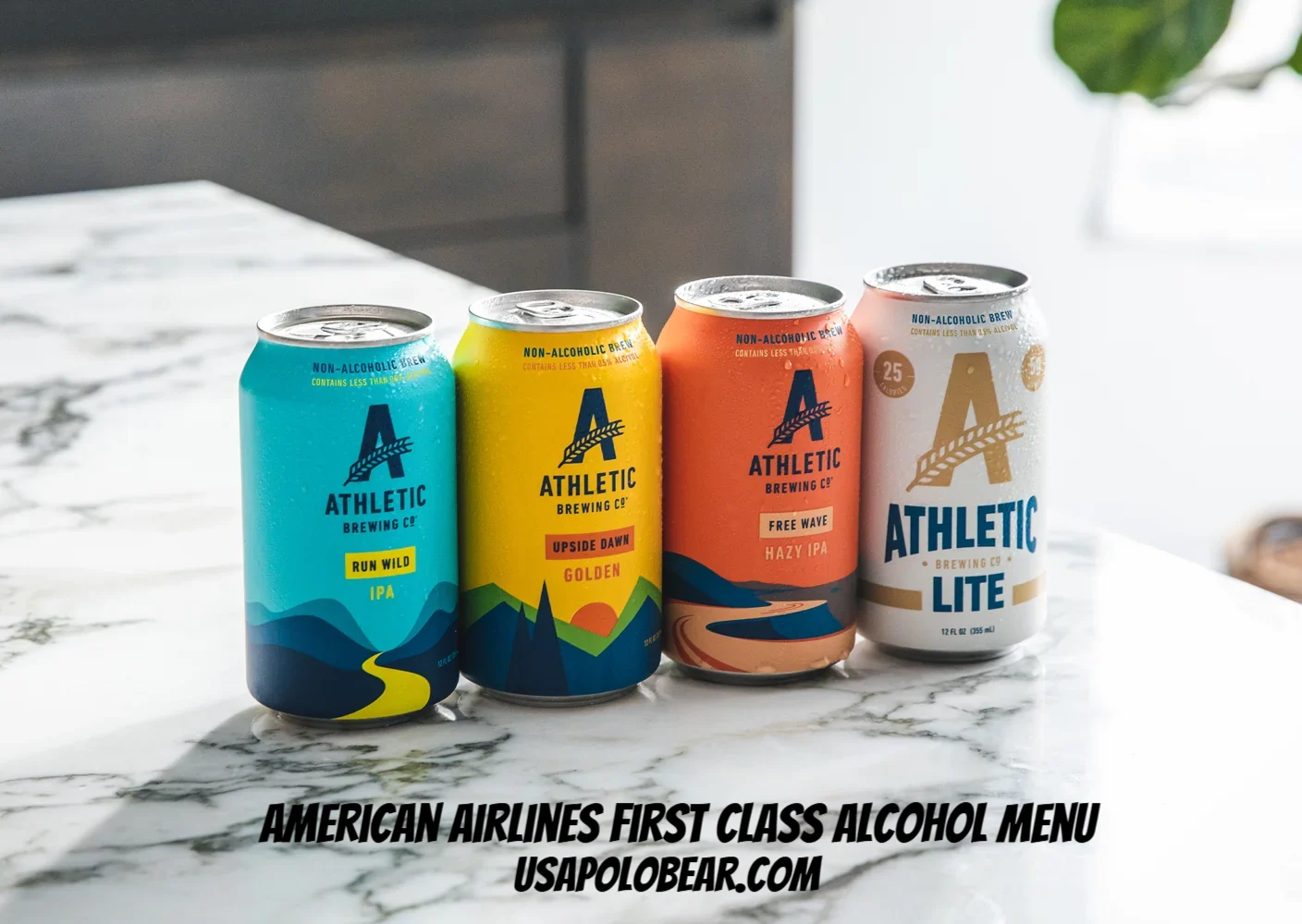 american airlines first class alcohol menu